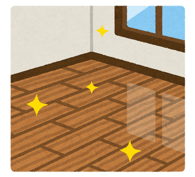 新品の床のイラスト