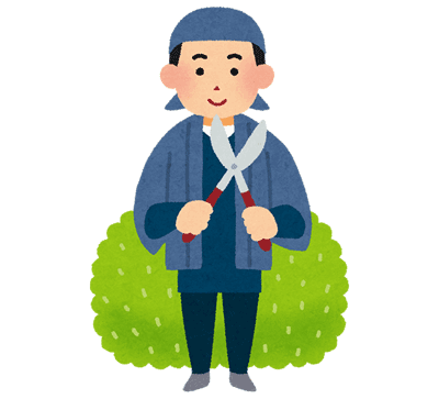 剪定職人のイラスト