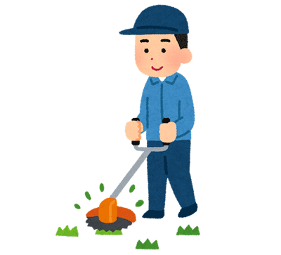 草刈りのイラスト