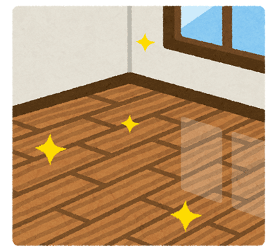 新品の床のイラスト