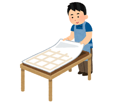 障子張替えのイラスト