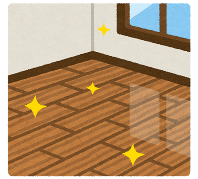 新品の床のイラスト